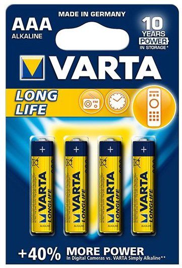 Pilhas alcalinas VARTA