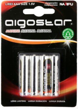 4 Pilhas alcalinas AAA LR03