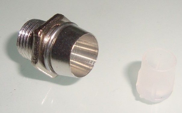 Casquilho cromado para led de 5mm
