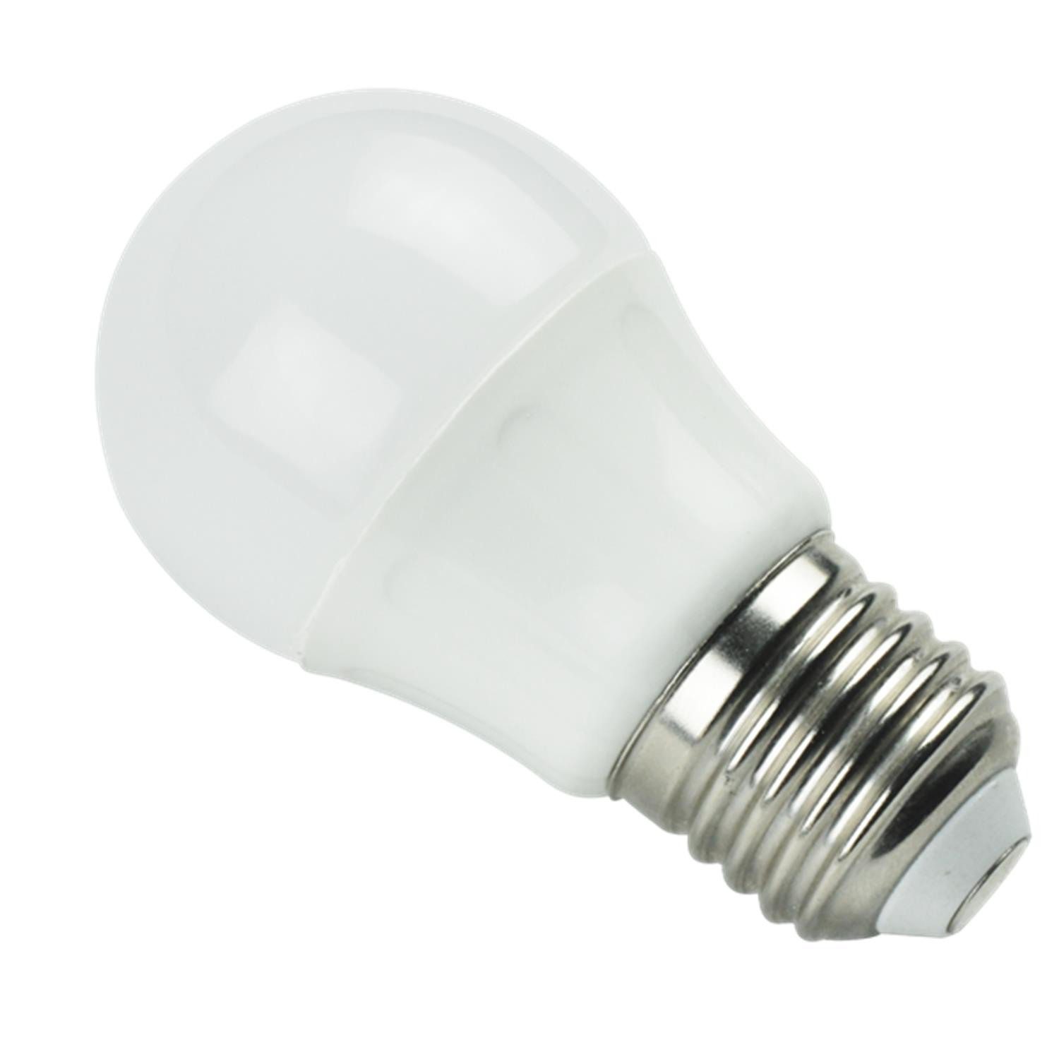 Lampada LED G45 220V E27 6W Branco quente 3000k