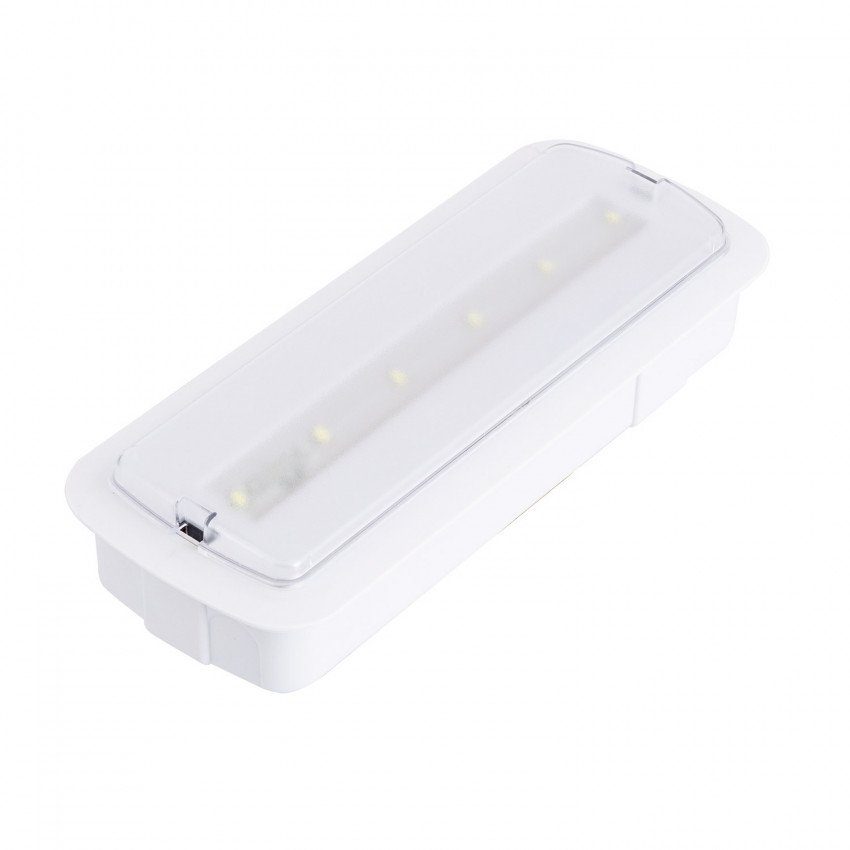 Luz de Emergência LED 3W + Kit Teto Luz. Permanente / Não Permanente