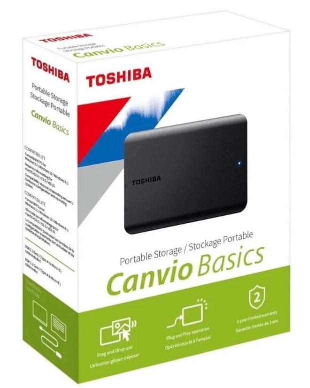 Disco Externo 2.5" USB3.2 Canvio Basics (Preto); - TOSHIBA