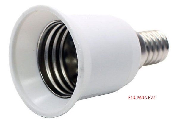 Suporte Adaptador Lampada E14 -> E27