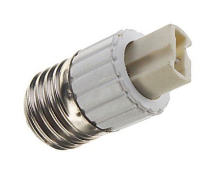 Suporte Adaptador Lampada E27 - G9