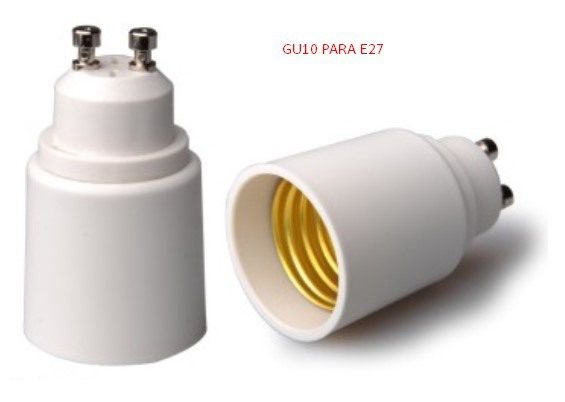 Suporte Adaptador Lampada GU10 -> E27