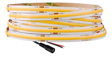 Fita LED COB 320 leds/mt ip65 12V branco frio