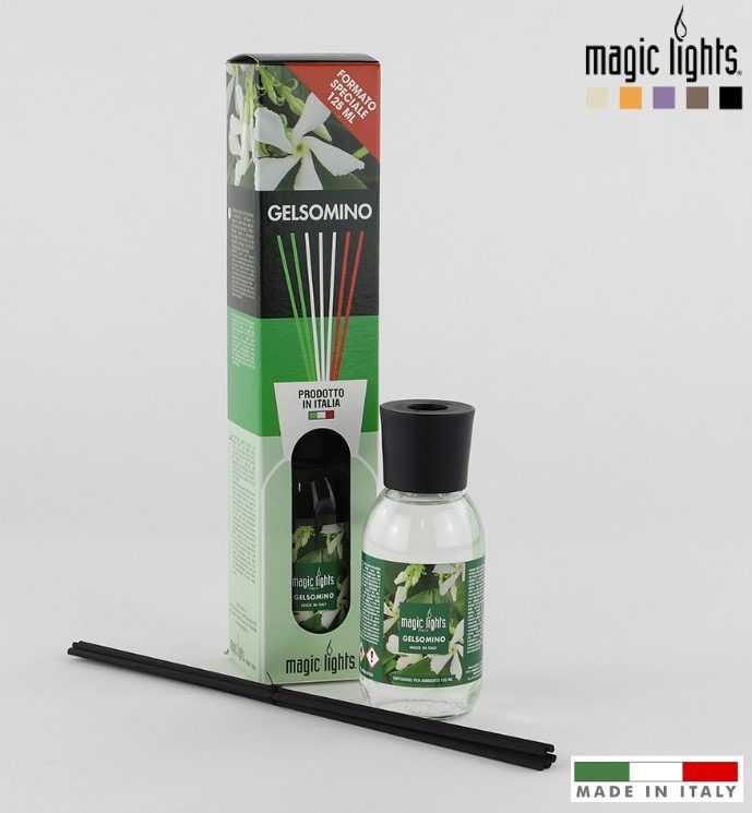 Difusor aroma flores brancas 125ml. Magic lights