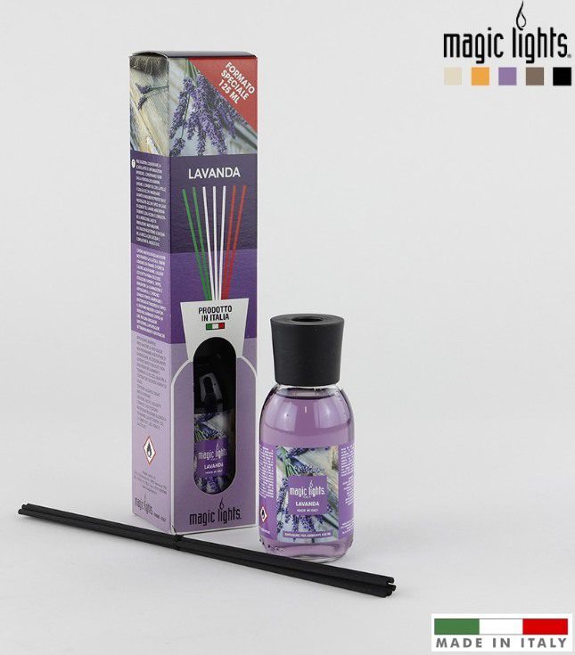 Difusor aroma lavanda 125ml. Magic lights