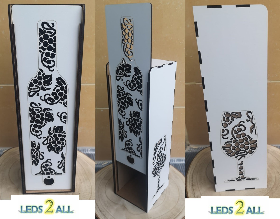 Caixa para garrafa de vinho personalizada