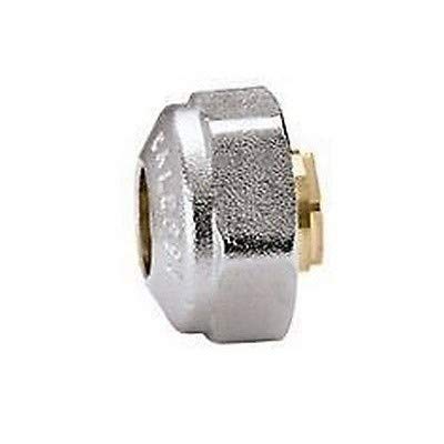 Caleffi 447014 Racor monobloque para tubos cobre/acero, junta tórica 1,5-Ø 14Cr