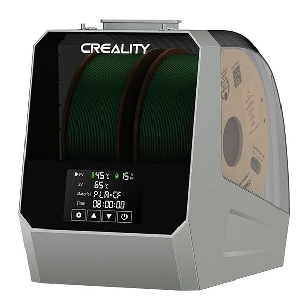 Creality Space Pi Plus Secadora de Filamentos Caja de Almacenamiento de Filamentos de 2 Carretes, 2 Secado por Calentamiento de 360°, Portacarretes de Filamento PLA PETG ABS Nylon