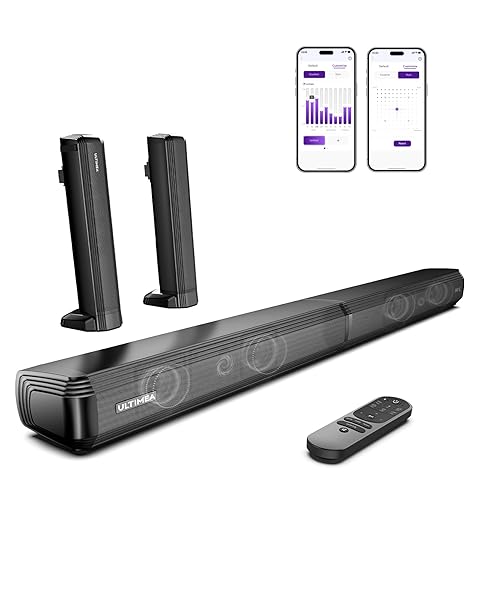 ULTIMEA 2.2ch Barras de Som para TV, 2 en 1Bluetooth 5.3 Soundbar, Apollo S40 Pro