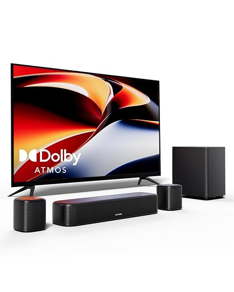 ULTIMEA Barra de Som 5.1 HDMI eARC/ÓPT/AUX, Aura A50 Pro
